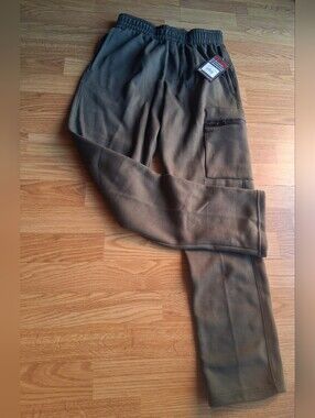 NWT Tec One Brand Menz Cargo Style Sweatpsnts, Olive Green, Sz S MSRP $48